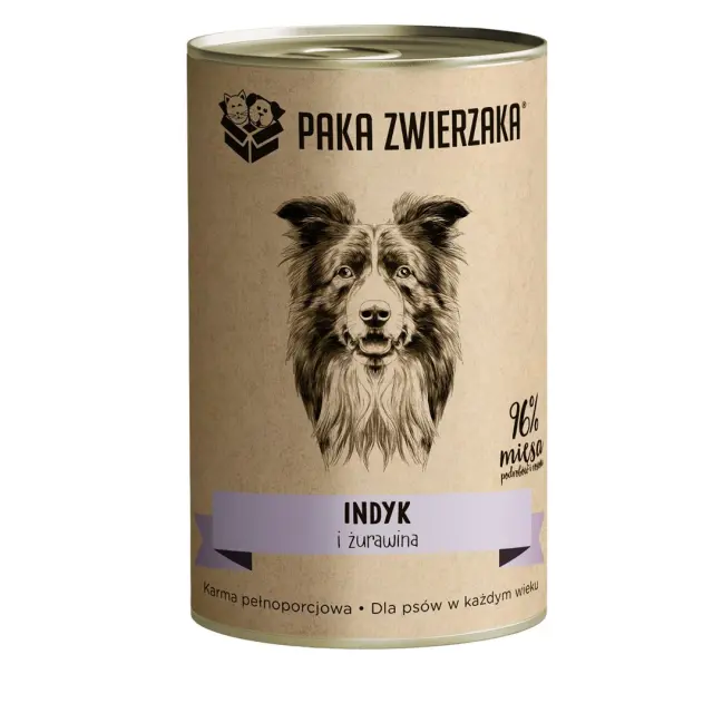 PAKA ZWIERZAKA Turkey and cranberries - wet dog food - 400g