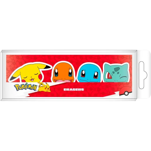 Σετ 4 σβήστρες POKEMON - Starter - Set of 4 Erasers