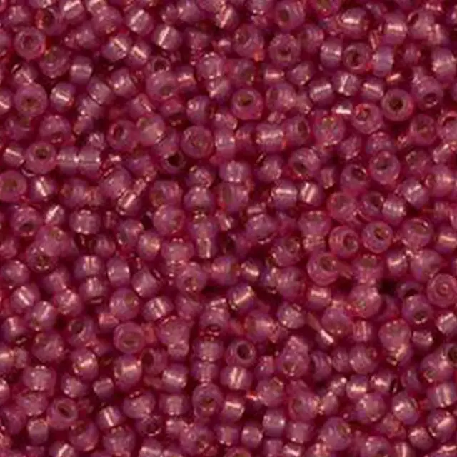 Χάντρα Miyuki Round Rocailles 11/0 - 645 - Silver Lined Dark Rose AB ~10gr