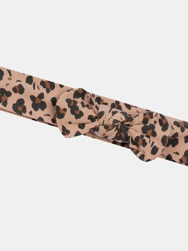 Βρεφική Κορδέλα για Κορίτσια Leopard Headband ΜΠΕΖ - One Size 2