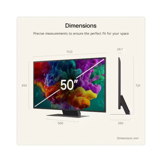 ΤΗΛΕΟΡΑΣΗ 50'' QNED 50QNED87B6A Mini LED evo AI LG 3