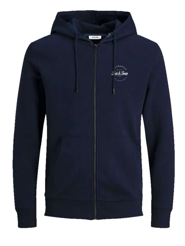 JJDUSTY SWEAT ZIP HOOD Navy Blazer