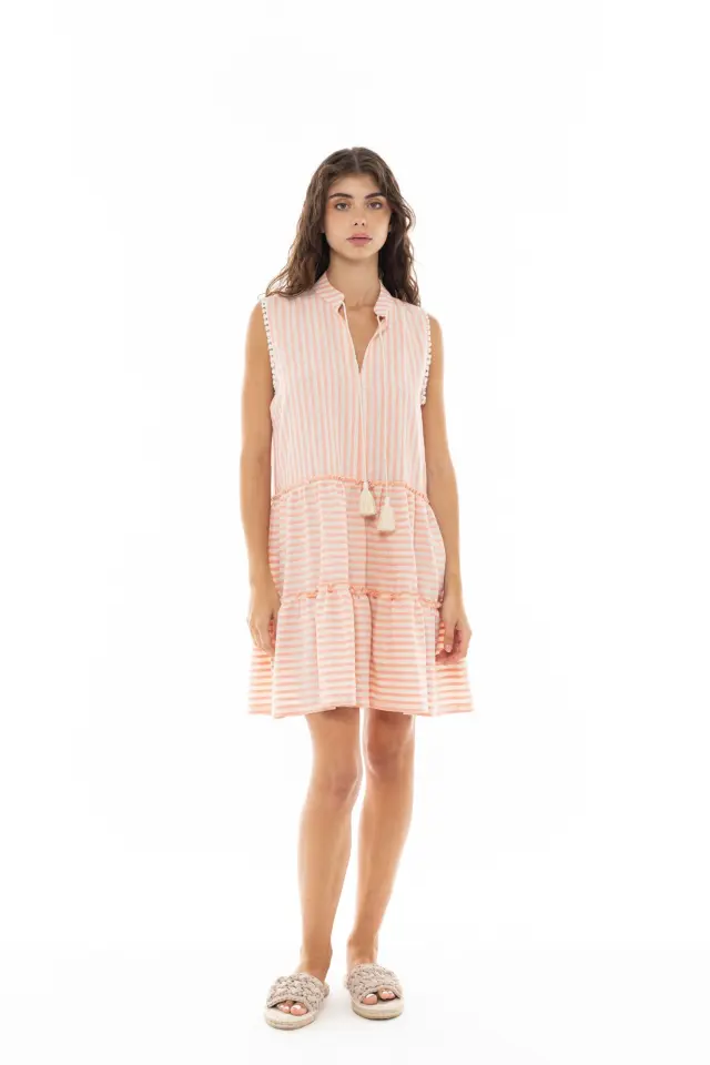 B353 - Blue Cloud - BEACHWEAR STRIPE PAL