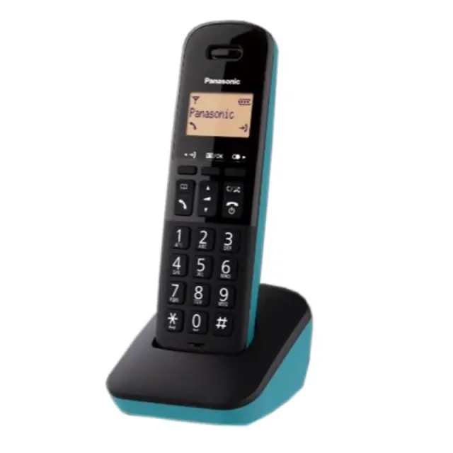 Ασύρματο Ψηφιακό Τηλέφωνο Panasonic KX-TGB610EU Μαύρο - Τυρκουάζ με Πλήκτρο Αποκλεισμού Κλήσεων