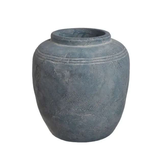 Βάζο κεραμικό vintage, μπλε, Y27cm