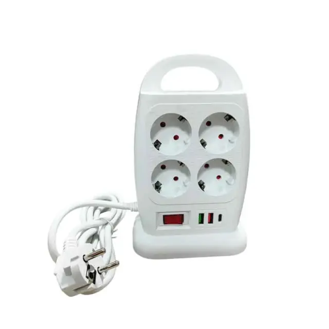 Πολύπριζο Ασφαλείας Μπρος Πίσω με 8 Θύρες και USB - Power Strip Front Back with 8 Sockets and USB 009022 2