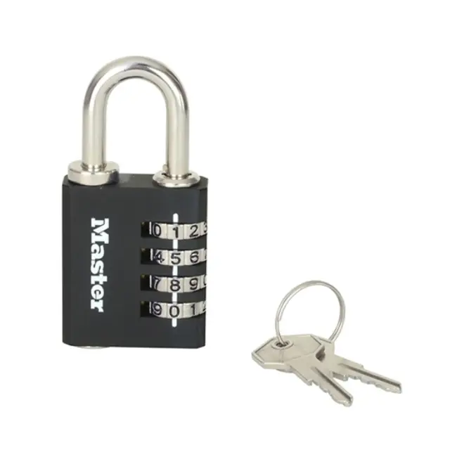 Master Lock 7641EURDBLK - Λουκέτο συνδυασμού εσωτερικού χώρου με κλειδί