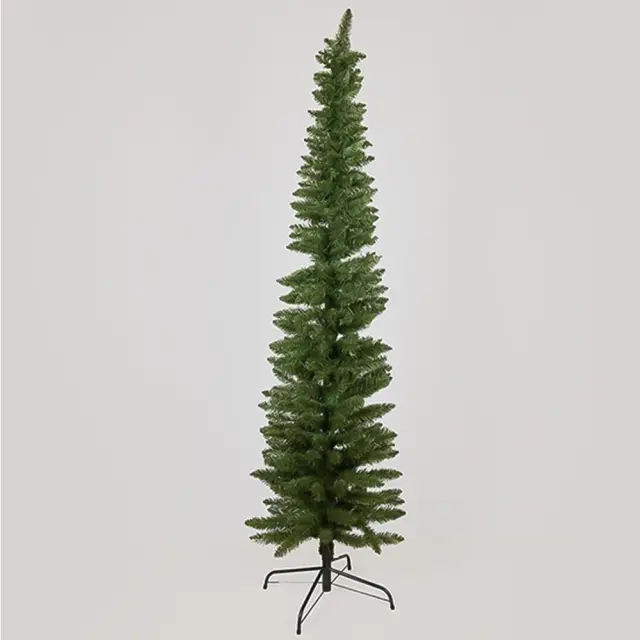 Δέντρο πράσινο PVC super slim διαστάσεων 210x56cm Eurolamp 600-30671
