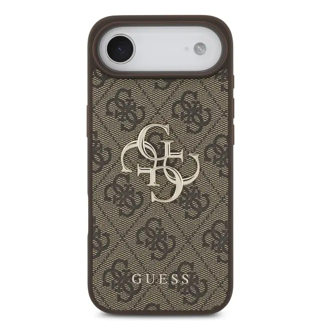 Guess PU 4G Metal Logo Case for iPhone Air Brown 3