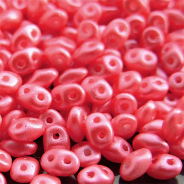 Χάντρα Superduo - Pearl Shine Rose - 2.5x5mm ~7gr