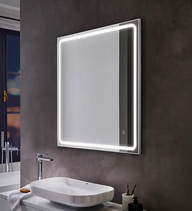 ΚΑΘΡΕΦΤΗΣ ΜΠΑΝΙΟΥ FOCCO MIA ΜΕ ΦΩΤΙΣΜΟ LED ΑΦΗΣ 800X600MM