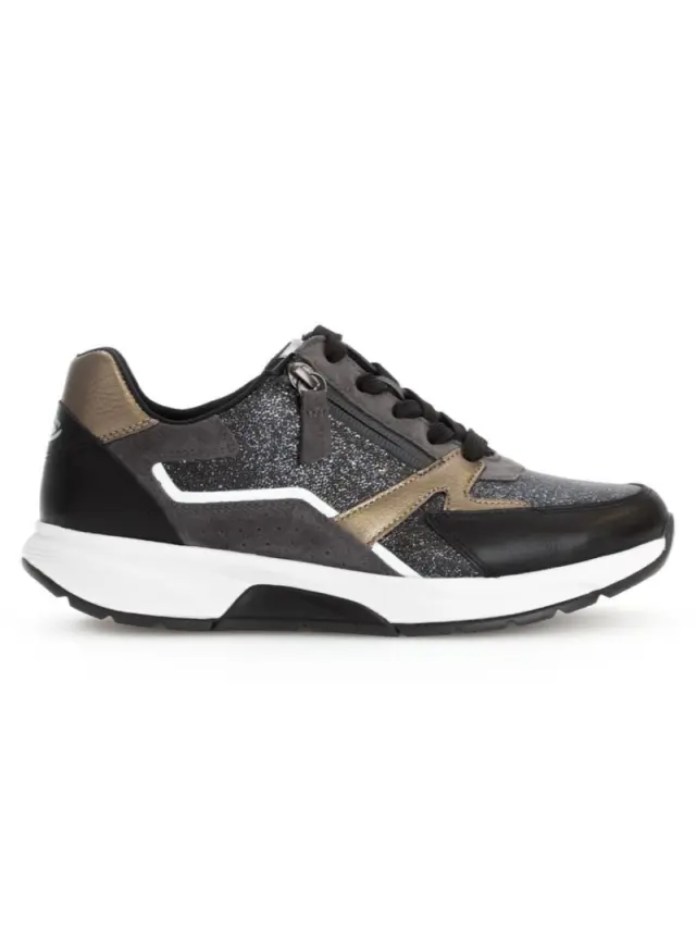 Gabor Sneakers Γυναικείο δέρμα/δέρμα Nubuck Ασημί GAB/76878 89-ANTHRAZIT 3