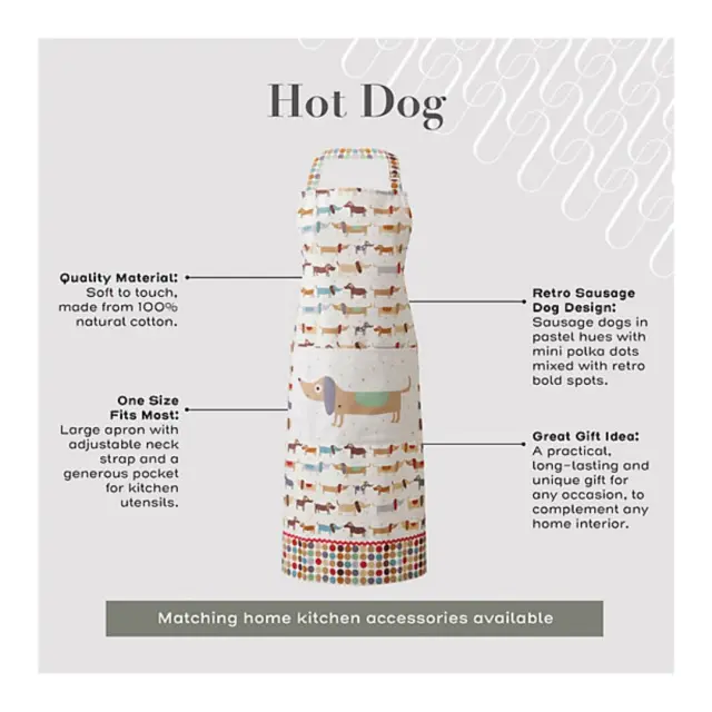 Ulster Weavers Ποδιά Κουζίνας Υφασμάτινη: Hot Dog 3