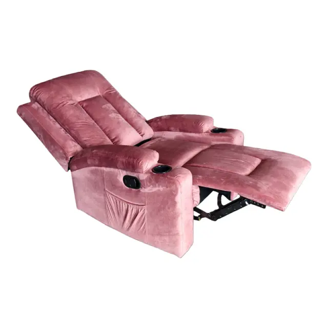 Πολυθρόνα relax Gessel βελούδο σάπιο μήλο 80x90x98εκ 3