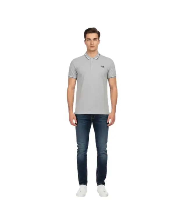 Cavalli Class - Ανδρικό Polo T-shirt QXT64TKB002-05012 Γκρι