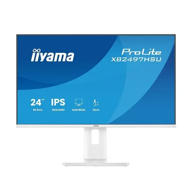 iiyama Monitor 24" ProLite XB2497HSU-W1 IPS FHD White (XB2497HSU-W1)