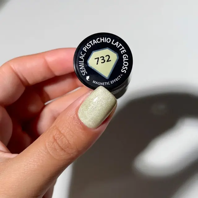 Semilac Ημιμόνιμο Βερνίκι 732 Pistachio Latte Gloss 7ml 2