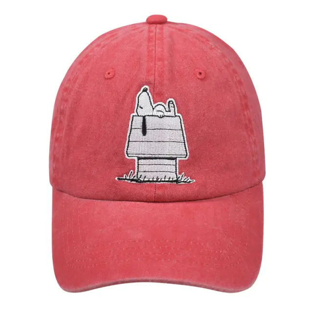 Καπέλο jockey Snoopy με κέντημα