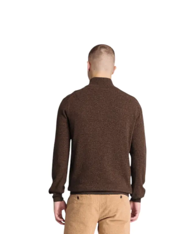 Timberland - Ανδρικό Πουλόβερ Jaffrey Wool Quarter-Zip Jumper TBC0YHA1C36 Καφέ - XL 2