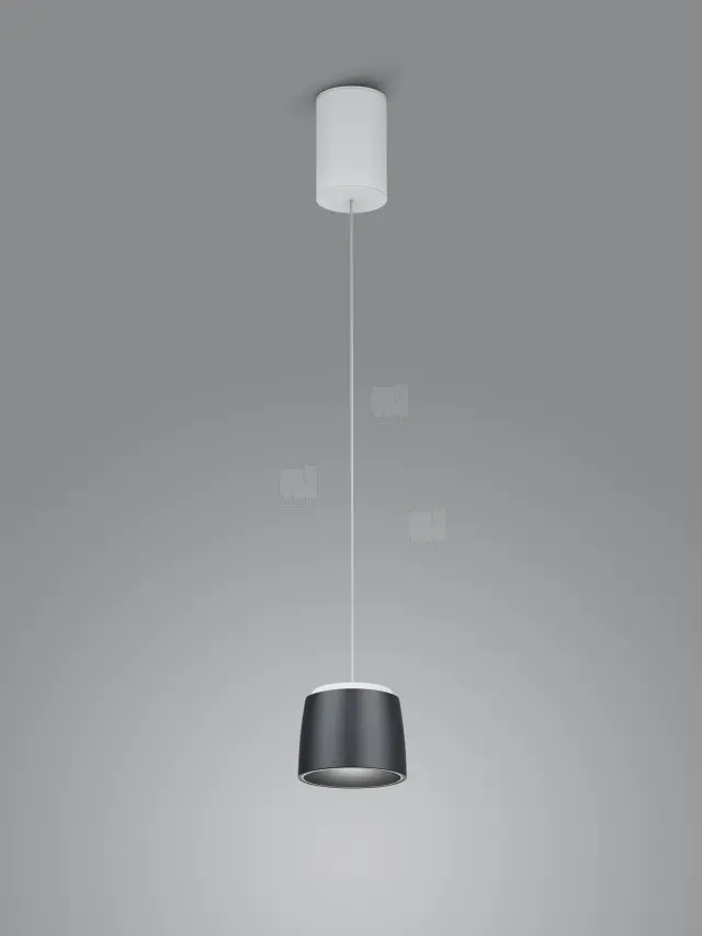 COPA 16/2302.07-22 Κρεμαστό Φωτιστικό Οροφής LED White Black 2700K 1130lm Άσπρο Άσπρο/Μαύρο Μαύρο