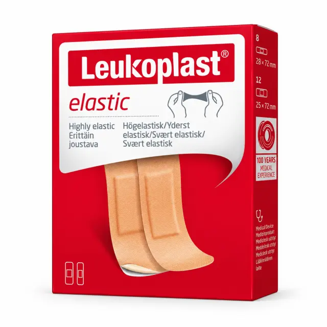 LEUKOPLAST Professional Αυτοκόλλητα Επιθέματα Elastic σε 2 Μεγέθη 19x72mm & 28x72mm 20τμχ
