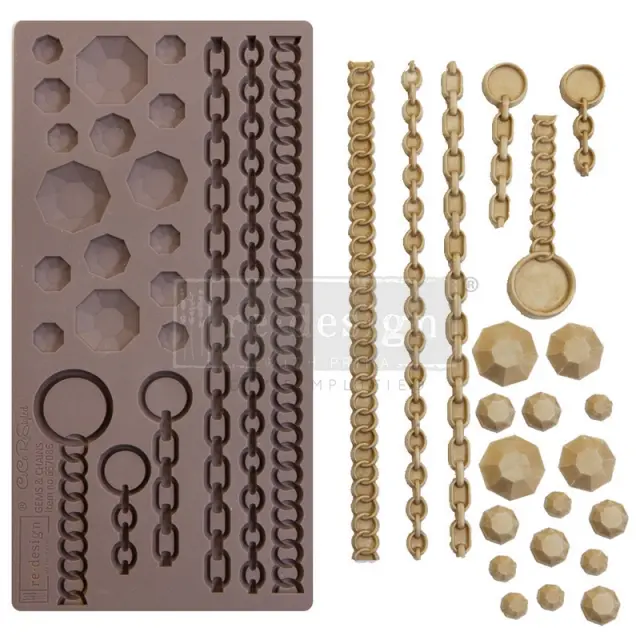 Καλούπι Redesign Prima Marketing 13x25.5cm, CECE - Gems & Chains