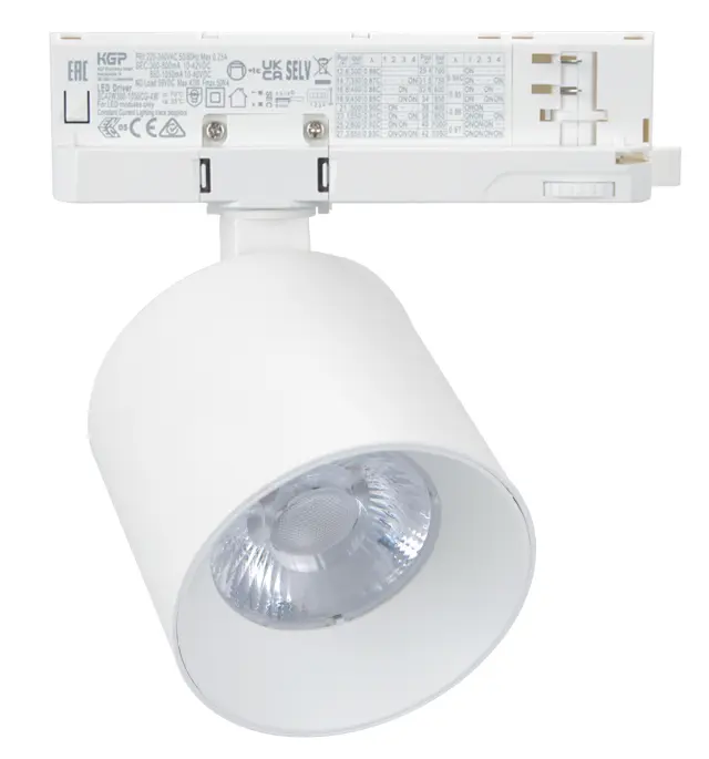 LED ΣΠΟΤ ΡΑΓΑΣ 4 ΓΡΑΜΜΩΝ 20W 230V 4000K 38° ΛΕΥΚΟ