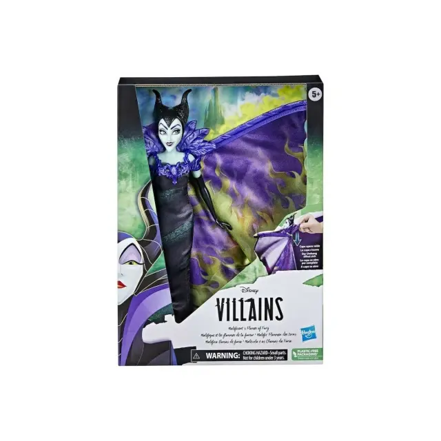 Hasbro Disney Princess Villains Maleficents Flames Of Fury Fashion Doll, Accessories And Removable Clothes F4993