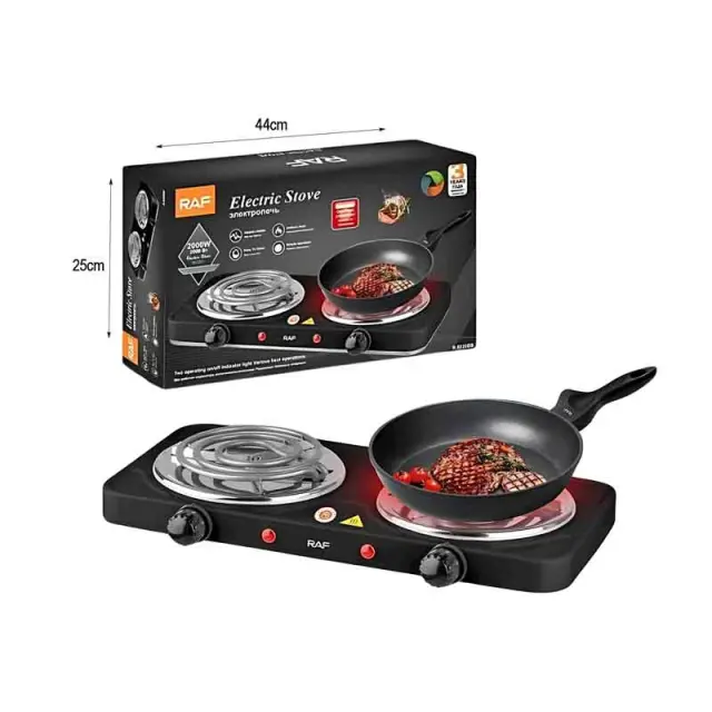 RAF Ηλεκτρική Εστία 2000W R.8020BB - Electric Stove 890032 3
