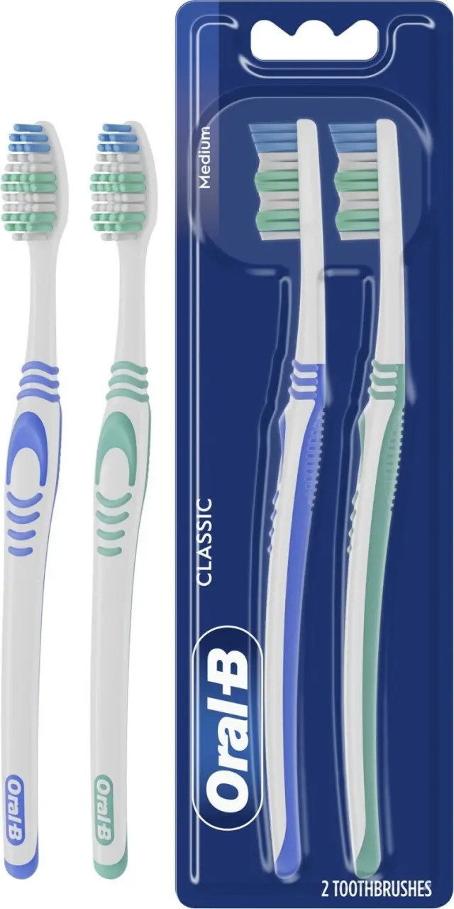 Oral-B Classic Care Οδοντόβουρτσα 40mm Medium 2τμχ