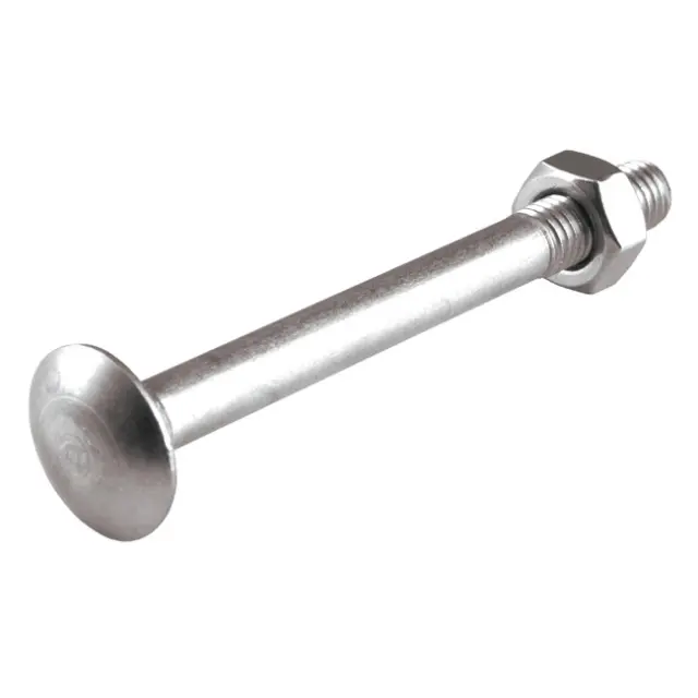 Κασονόβιδα M 8x80 Inox A2 DIN603 & Περικόχλιο 10Τμχ