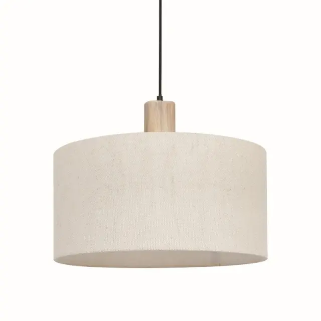 ΚΡΕΜΑΣΤΟ Φ/Σ 1ΧΕ27 CHIOS ΚΡΕΜ ΥΦΑΣΜΑ+ΞΥΛΟ D45XH140CM / TF20861PC