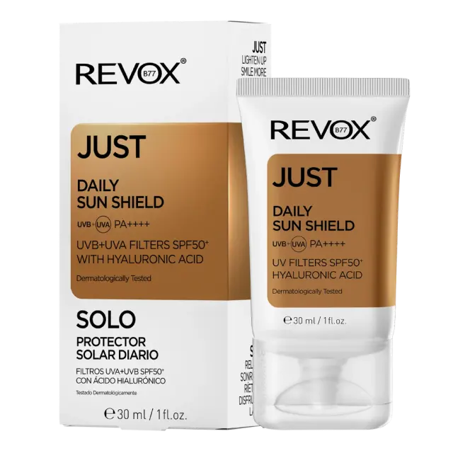 Revox B77 Just Daily Sun Shield Cream + Hyaluronic Acid Αντηλιακή Κρέμα Προσώπου SPF50 30ml