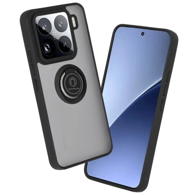 Techsuit® Glinth Θήκη με Μαγνητικό Ring Holder για Xiaomi 15 Pro- Black