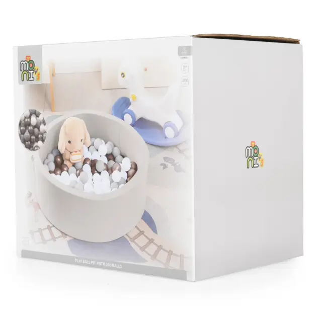 Πισίνα Με 200 Μπαλάκια 5.5cm BP02-5 Moni Toys Grey 3801005601837 2