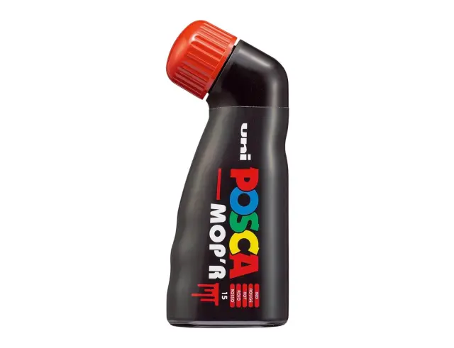 Μαρκαδόρος Σχεδίου Uni Posca Mop'r PCM-22 με πάχος μύτης 3.0-19.0mm - RedPCM-22 - KOKKINO
