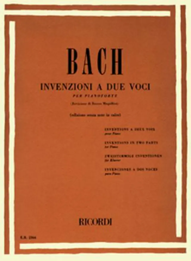 J.S.Bach- Invezioni a due voci per pianoforte / Εκδόσεις Ricordi