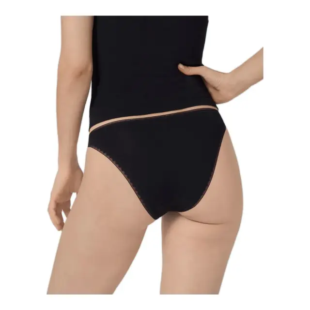 Sloggi Γυναικείο Slip Go H Mini Organic - Διπλό Πακέτο, Χρώμα Μαύρο 3