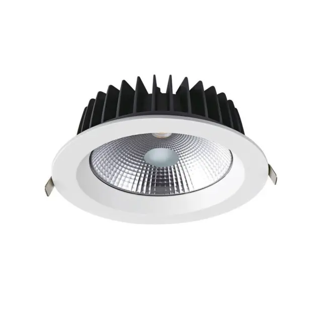 Aca Light LED ΛΕΥΚΟ ΧΩΝΕΥΤΟ ΦΩΤΙΣΤΙΚΟ 230V AC 40W 3000K 4700LM 100° Ra80 Φ230x77mm 5YRS