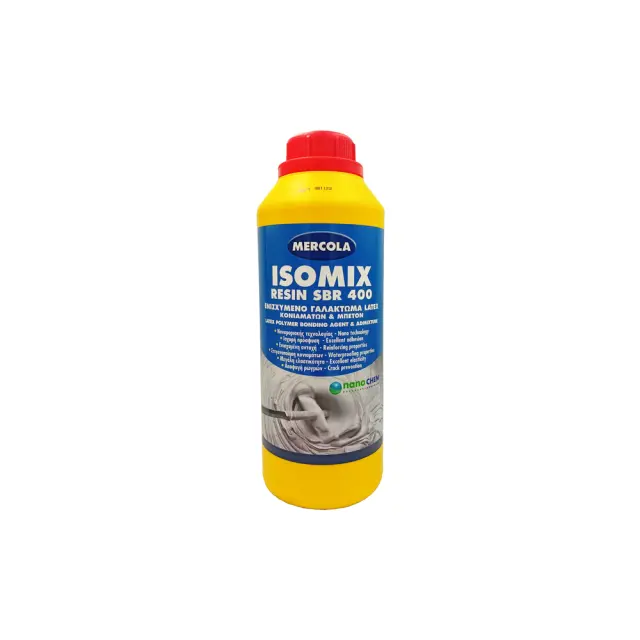 Mercola ISOMIX RESIN SBR 400 Ενισχυμένο Γαλάκτωμα Κονιαμάτων Latex 1 kg