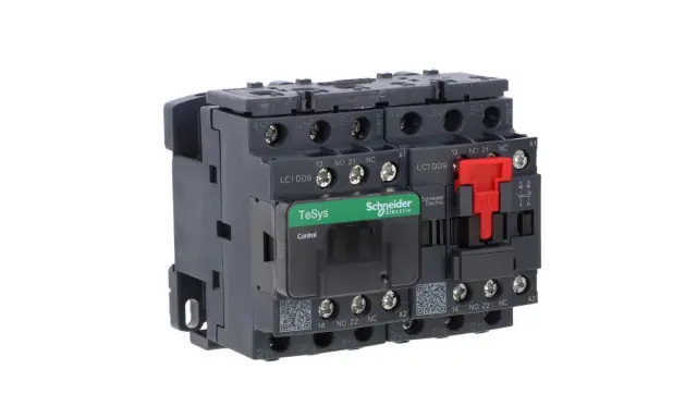 TeSys Deca reversing contactor - 3P(3 NO) - AC-3 - = 440 V 9 A - 230 V AC coil