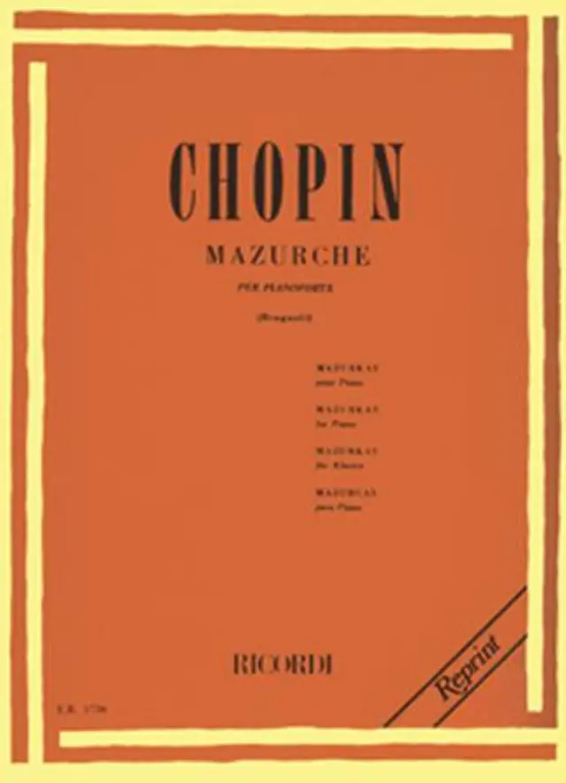 Frederic Chopin - Mazurche per pianoforte / Εκδόσεις Ricordi