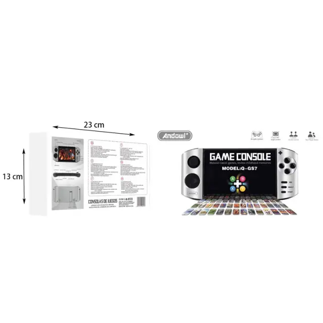 Andowl Ηλεκτρονική Κονσόλα Χειρός Q-GS7 - Game Console 075941 2