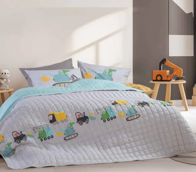 ΠΑΙΔΙΚΟ ΚΟΥΒΕΡΛΙ ΜΟΝΟ FUN AT WORK 180X240 NEF-NEF HOMEWARE