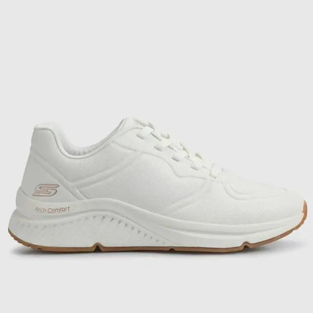Sneaker Skechers Arch Comfort Pu Speckled Lace Up 117560-WHTΆσπρο - 39.5