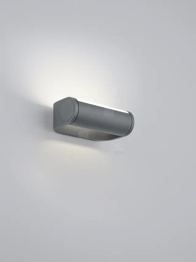 LUZ44 Φωτιστικό Τοίχου & Bollard LED Εξωτερικού Χώρου IP54 Graphite με Περιστρεφόμενη Κεφαλή Ανθρακί 2