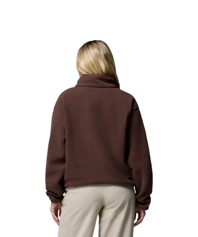 Columbia - Γυναικείo Φούτερ Fleece Helvetia II Cropped Half Snap 2092231-258 Καφέ - S 3