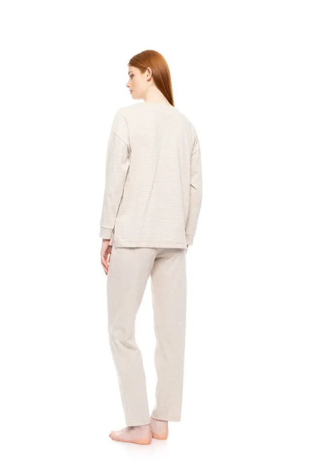 W1794 - Type - PYJAMA HAZELNUT STRIPES - L 3