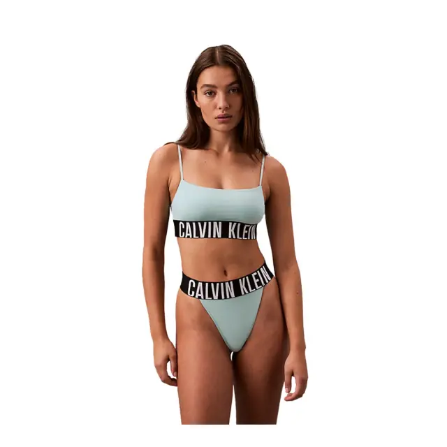 Calvin Klein Γυναικείο String High Leg Thong, Χρώμα Ether - L