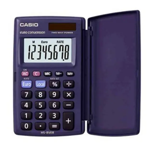 Αριθμομηχανή Τσέπης Casio HS-8 VER 8 ψηφίων